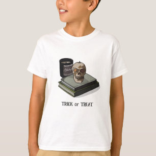 Camiseta Halloween Personalizado Whimsical Funny Skull
