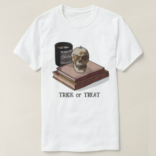 Camiseta Halloween Personalizado Whimsical Funny Skull