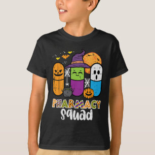 Camiseta Halloween Pharmacy Squad PIlls Farmacéutico