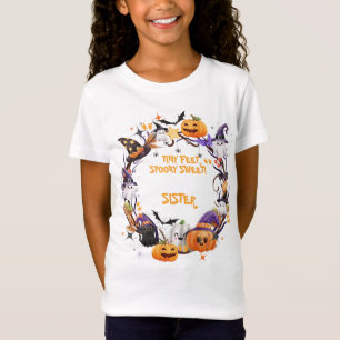 Camiseta Halloween pies pequeños, dulce y espeluznante Baby