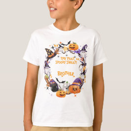 Camiseta Halloween Pies Pequeños, Sombrío Baby Shower BRO