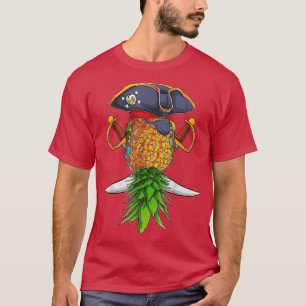 Camiseta Halloween Pirate Upside Down Pineapple Swingers Li