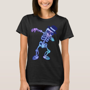 Camiseta Halloween polka dot skeleton chistes polka puntos