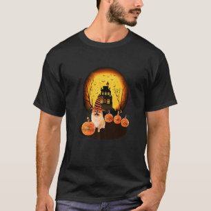 Camiseta Halloween Pomeraniano Para Niños Mamá Papá Ama Al 