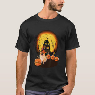 Camiseta Halloween Pomeraniano Para Niños Mamá Papá Ama Al 