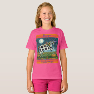 Camiseta HALLOWEEN PONY Y BAT CAT Fantasía Caballo