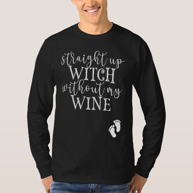 Camiseta Halloween Pregnancy Costume for Pregnant Woman Wit (Anverso)