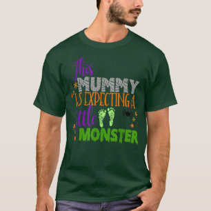 Camiseta Halloween Pregnancy Mummy Due Monster Mom Baby Sho