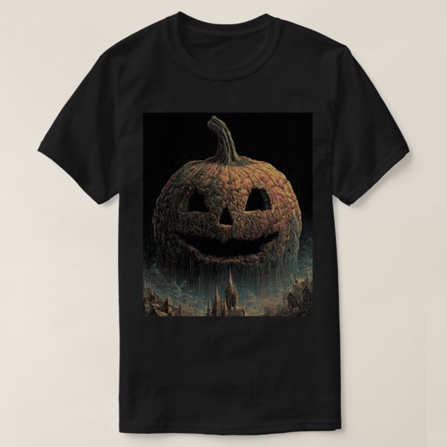 Camiseta Halloween Printed T-Shirts – Spooky, Stylish & Sup (Diseño del anverso)