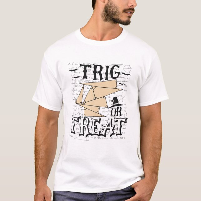 Camiseta Halloween, Profesor De Matemáticas Divertido (Anverso)