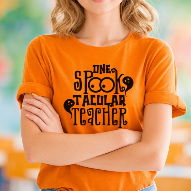 Camiseta Halloween, profesora de Spooktacular (Teacher Halloween Shirt)