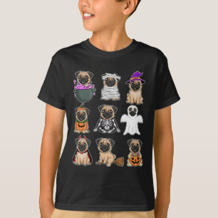 Camiseta Halloween Pug Costume Spookme Ghost Pumpkin Pug Ha