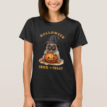 Halloween Pug Trick o Tret-Shirt