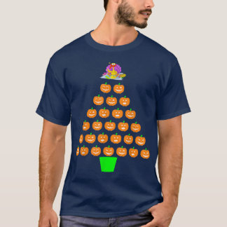 Camiseta Halloween Pumpkin Christmas Tree Thanksgiving Turk