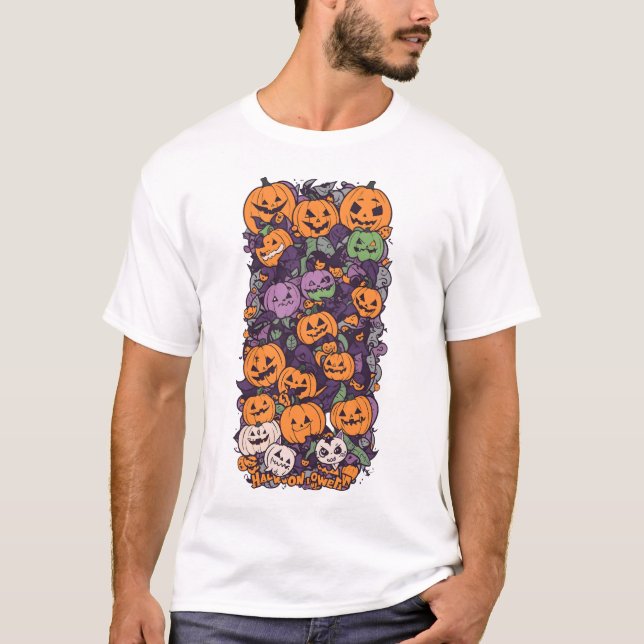 Camiseta Halloween Pumpkin Fest V1 (Anverso)