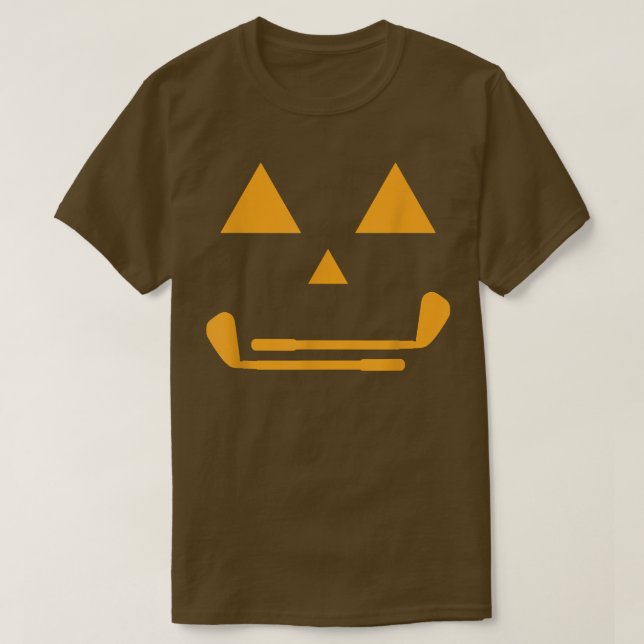 Camiseta Halloween Pumpkin Golf JackO'Lantern Funny Golfing (Diseño del anverso)