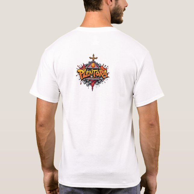 Camiseta halloween pumpkin graffiti art (Reverso)
