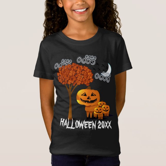Camiseta HALLOWEEN PUMPKIN HEADS (Anverso)