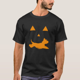 Camiseta Halloween Pumpkin Yorkie Jack o Lantern T Shirt Co
