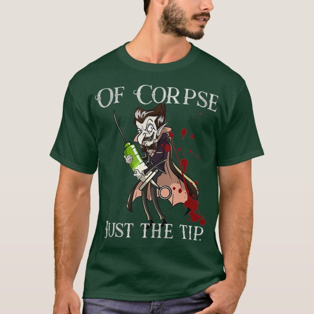 Camiseta Halloween Pun Chiste Meme Vampiro (Anverso)