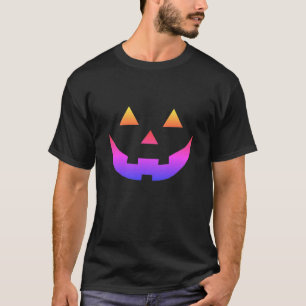 Camiseta Halloween púrpura Jack o disfraz de calabaza de l