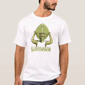 Camiseta Halloween que practica surf Frankenstein