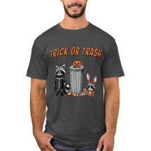 Halloween Raccoon Siblings - Truco o basura