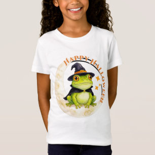 Camiseta Halloween Rana Simpática Sapo Bruja