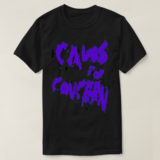 Camiseta Halloween Ravens Caws Para Preocupación Fun Pun Pu (Diseño del anverso)