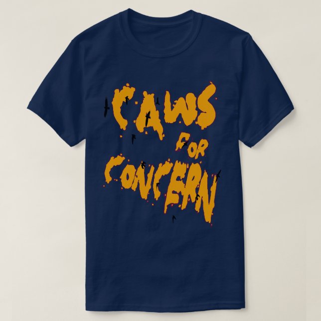 Camiseta Halloween Ravens Caws Por Preocupación Fun Pun Nar (Diseño del anverso)