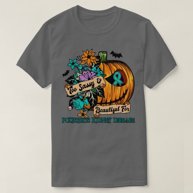 Camiseta Halloween retro de sensibilización sobre la enferm (Diseño del anverso)