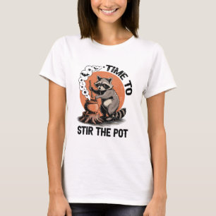 Camiseta Halloween Retro Feral Es Hora de Revolver la Olla