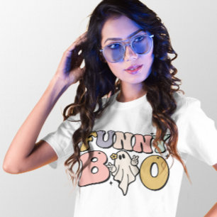 CAMISETA HALLOWEEN RETRO GROOVY FUNNY BOO GHOST