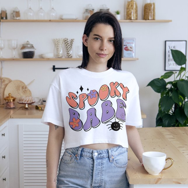 CAMISETA HALLOWEEN RETRO GROOVY SPOOKY BABE 🕷 (Subido por el creador)