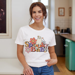 CAMISETA HALLOWEEN RETRO GROOVY SPOOKY BABE GHOST