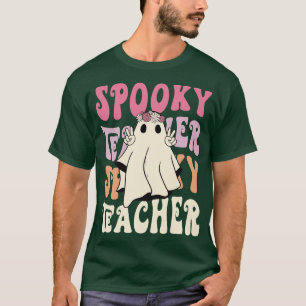 Camiseta Halloween retro Hippie lindo fantasma época de fie