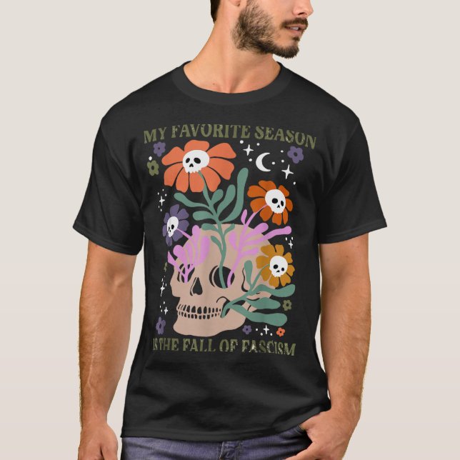Camiseta Halloween Retro My Favorite Season Is The Fall Of  (Anverso)