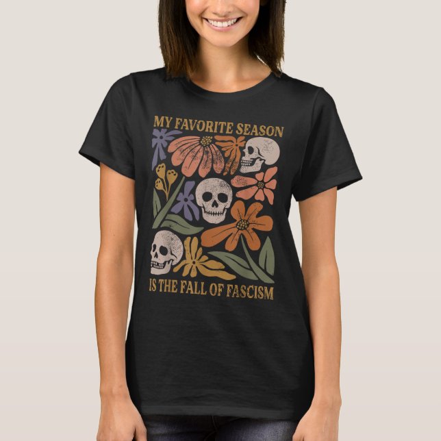 Camiseta Halloween Retro My Favorite Season Is The Fall Of  (Anverso)