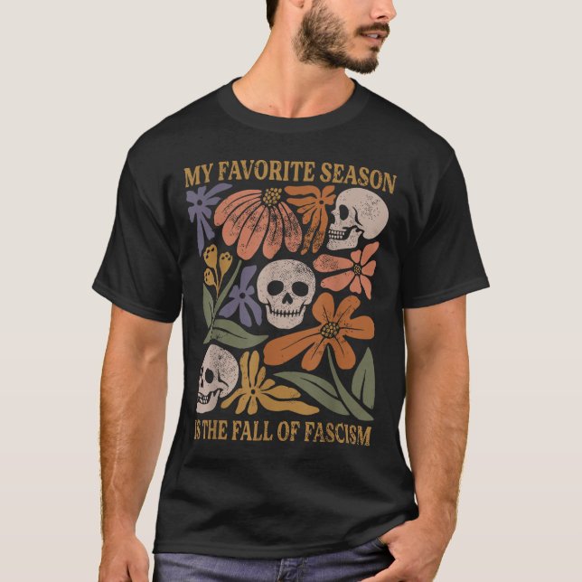 Camiseta Halloween Retro My Favorite Season Is The Fall Of  (Anverso)
