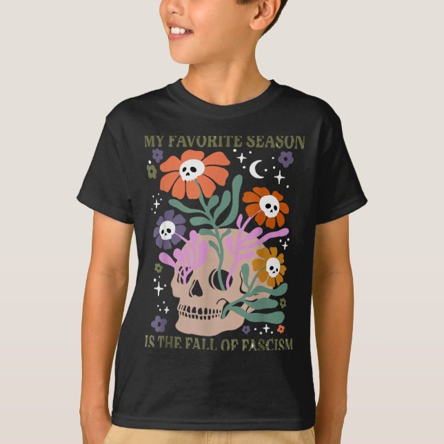 Camiseta Halloween Retro My Favorite Season Is The Fall Of  (Anverso)