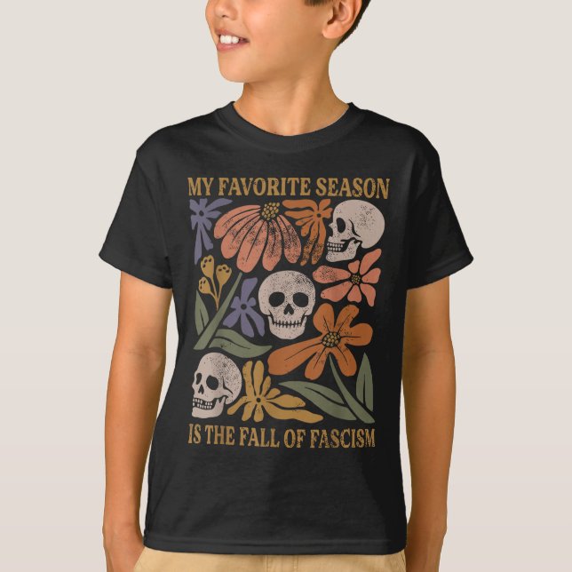 Camiseta Halloween Retro My Favorite Season Is The Fall Of  (Anverso)