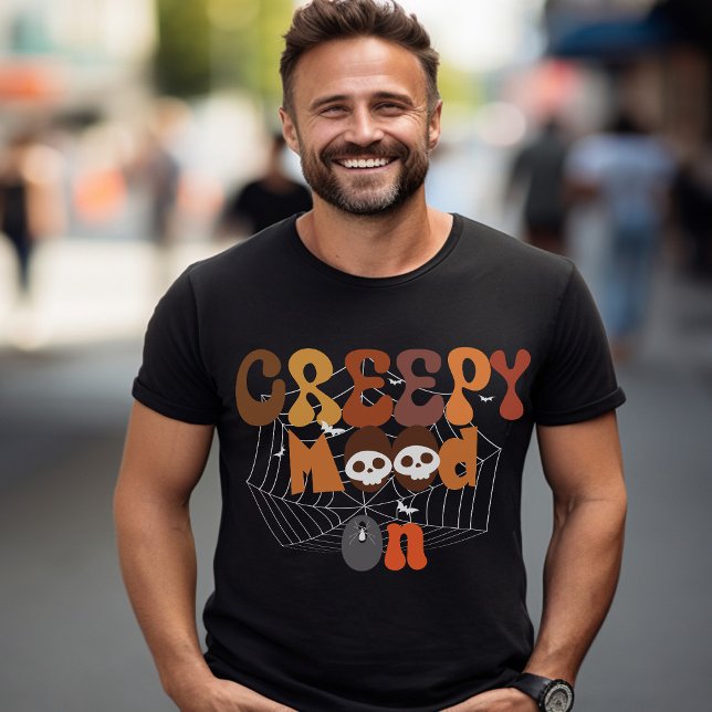 Camiseta Halloween retro | Sentido de miedo activado (Subido por el creador)