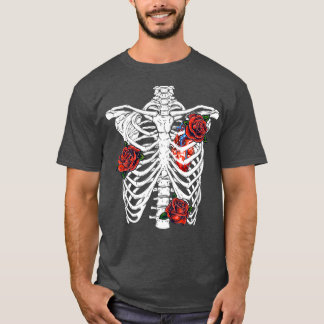 Camiseta Halloween Rib Cage Skeleton Day of the Dead
