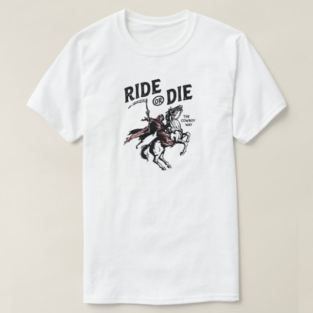 Camiseta Halloween Rid o Die Grim Ripper (Diseño del anverso)