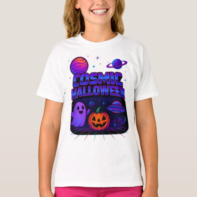 Camiseta Halloween Ropa Cósmica Espacio Galaxia Unisex (Anverso)