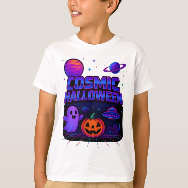 Camiseta Halloween Ropa Cósmica Espacio Galaxia Unisex (Anverso)