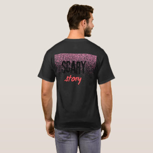 Camiseta Halloween rosa. Halloween de la escena de calabaza
