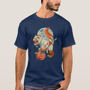 Camiseta Halloween S Para Hombres Dinosaurio T Rex Mummy Pu