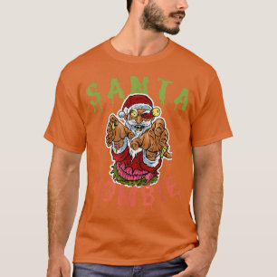 Camiseta Halloween Santa Zombie, Navidades del horror, Scar