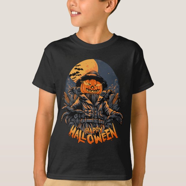 Camiseta Halloween Scarecrow (Anverso)
